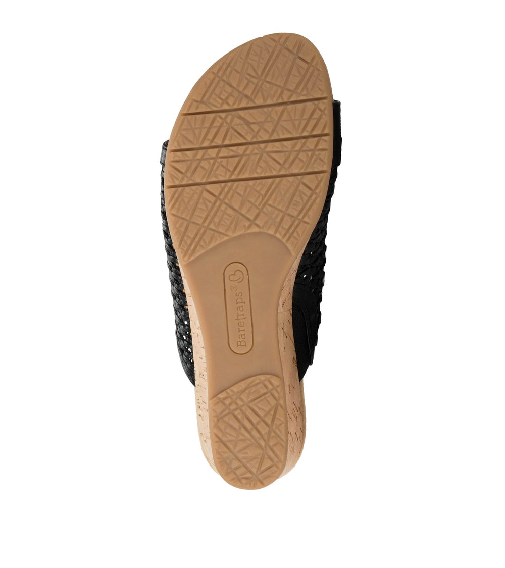 Faye Wedge Sandal Black - Women