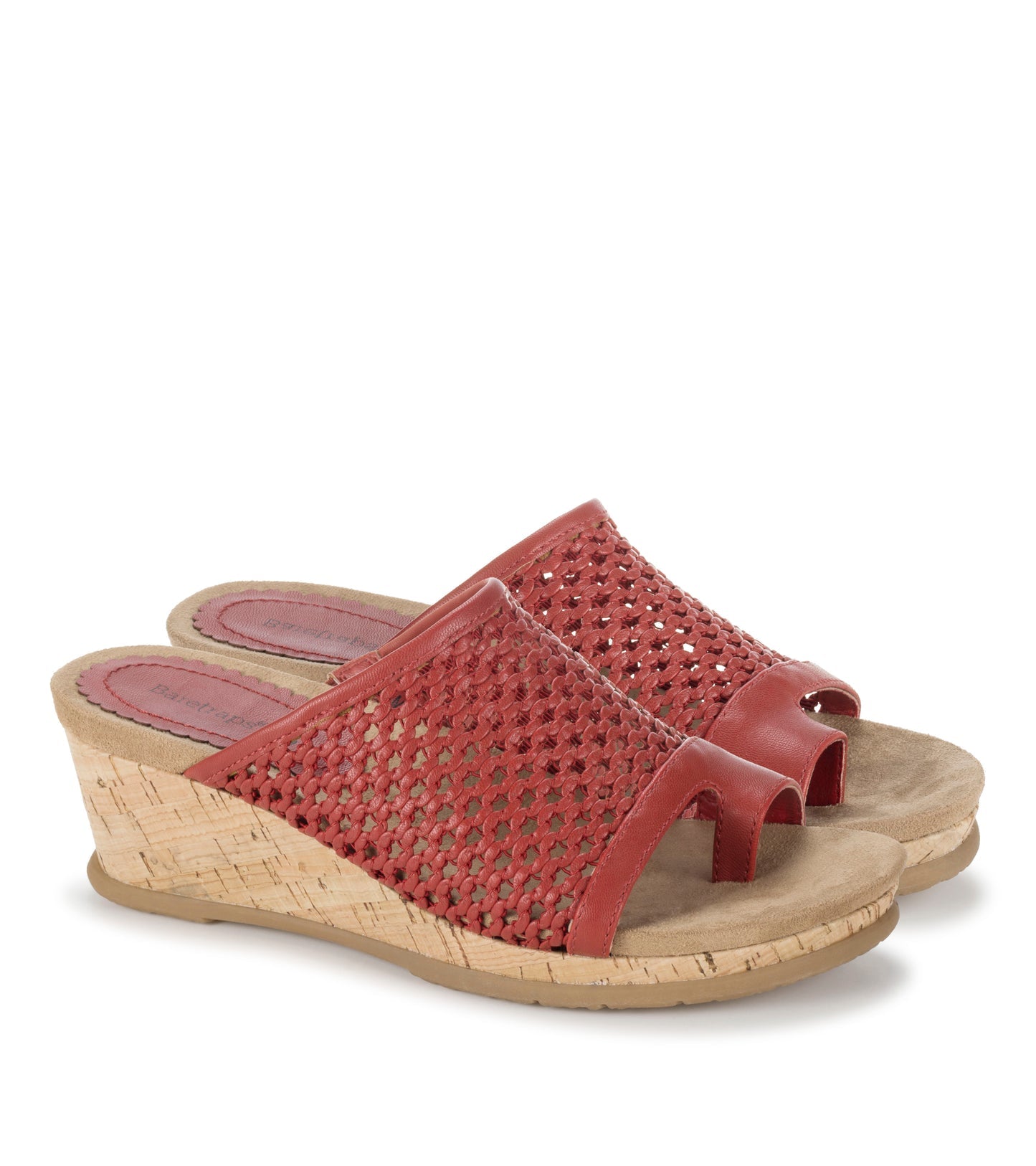 Faye Wedge Sandal Cherry Red - Women