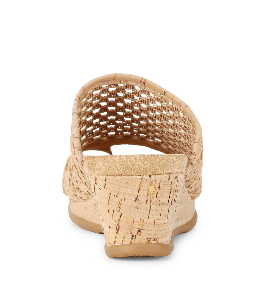 Faye Wedge Sandal Natural - Women