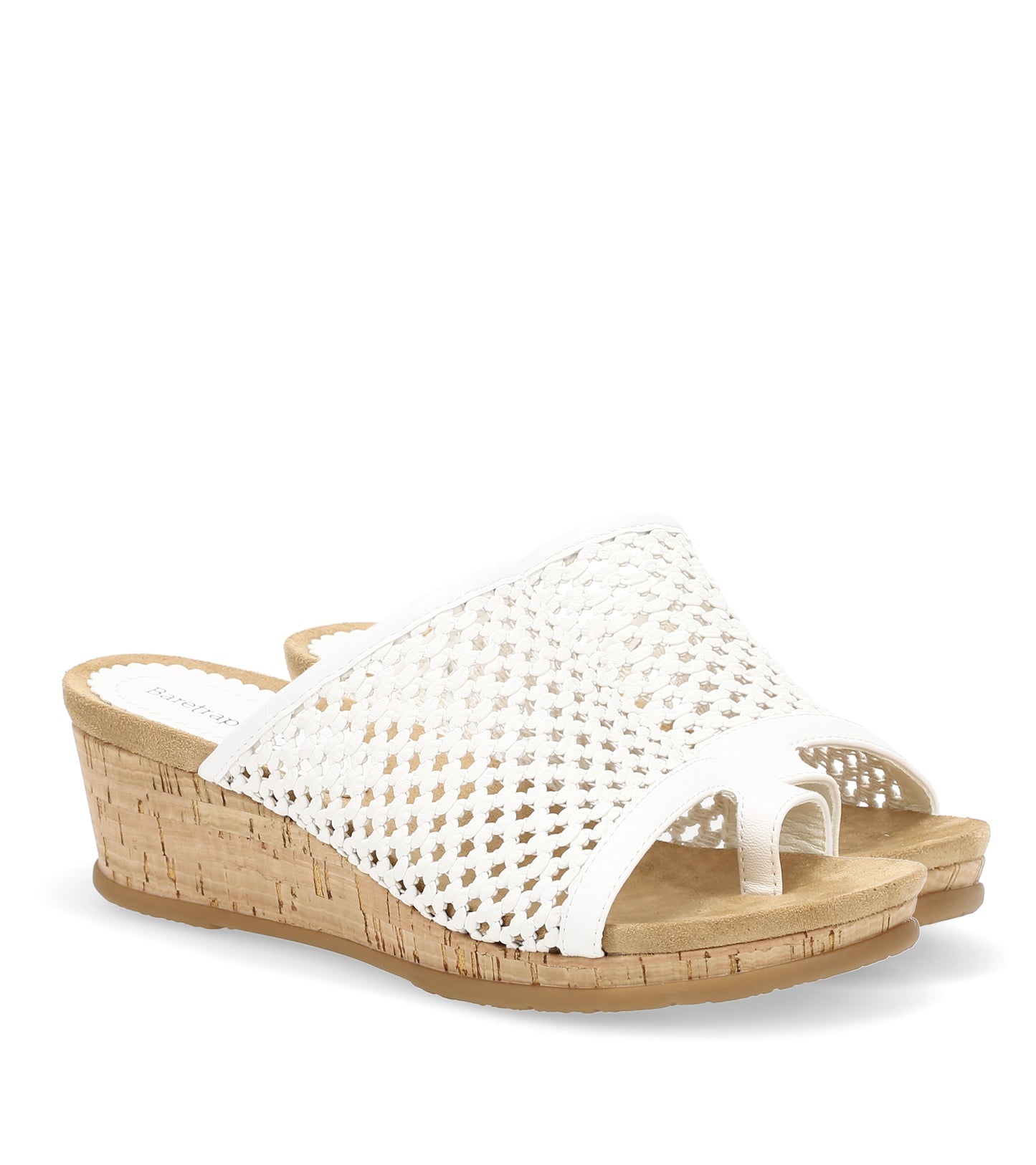 Faye Wedge Sandal White - Women