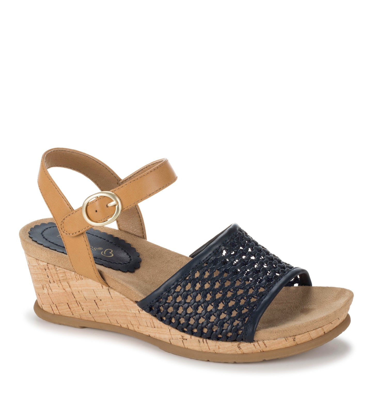 Fernelle Wedge Sandal Navy Blue - Women