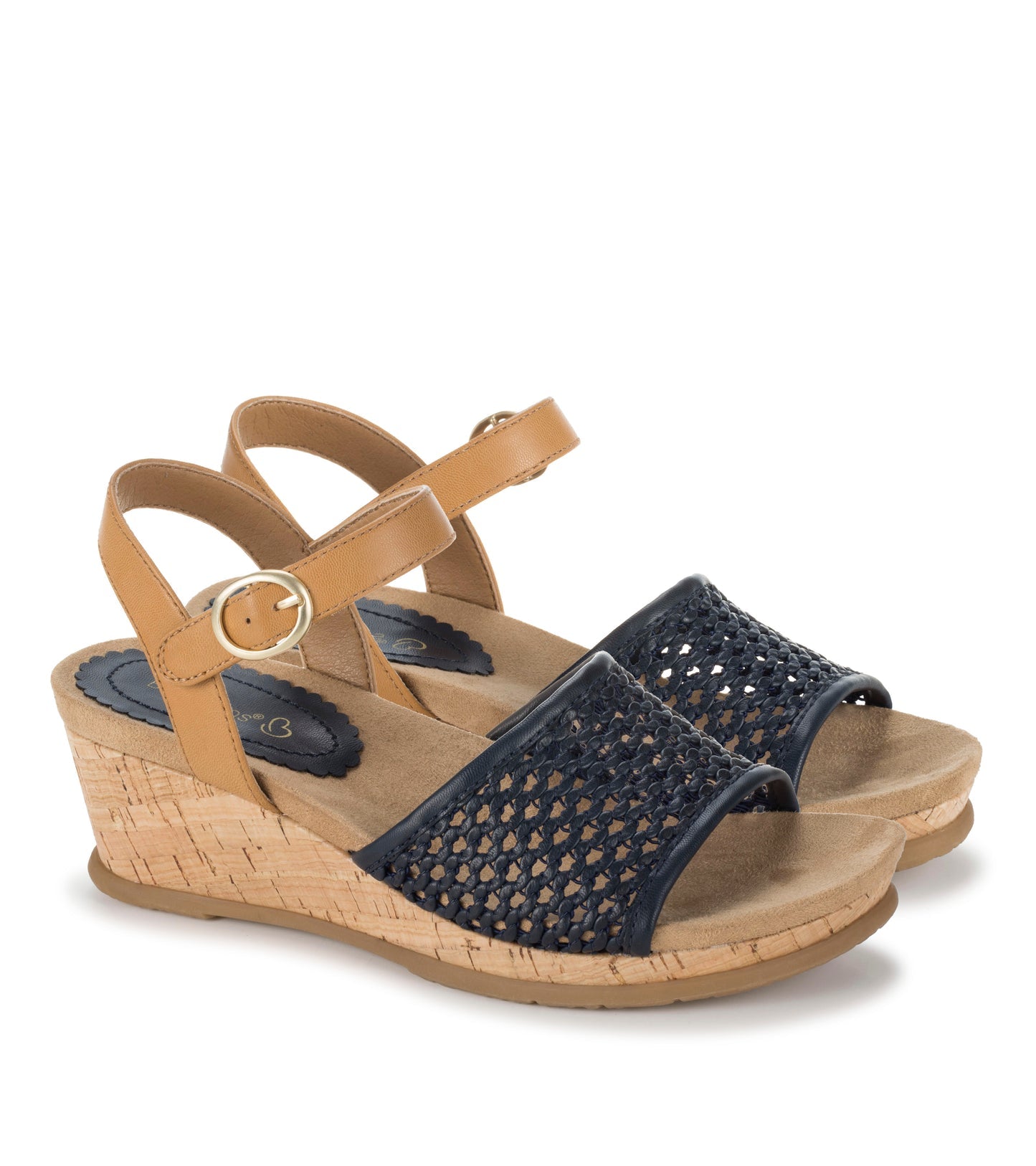 Fernelle Wedge Sandal Navy Blue - Women