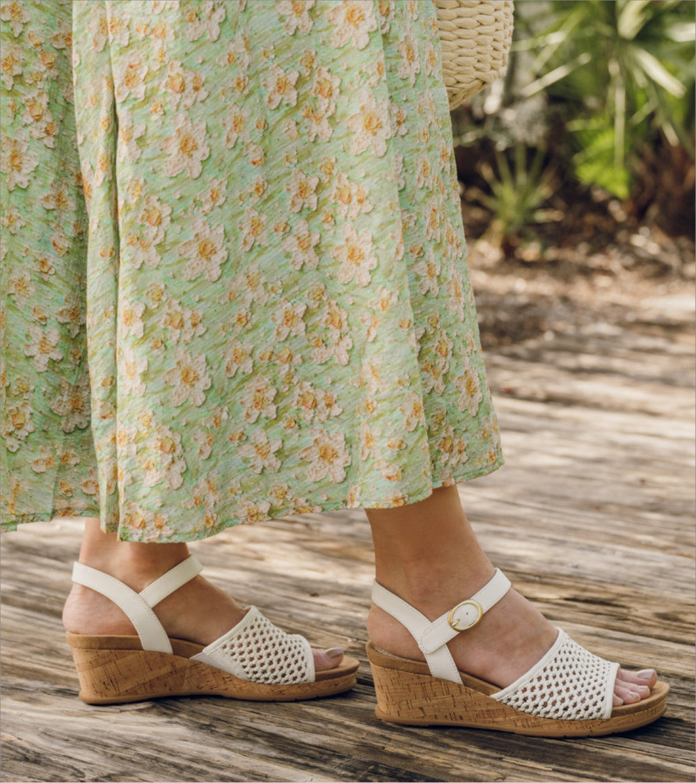 Fernelle Wedge Sandal White - Women