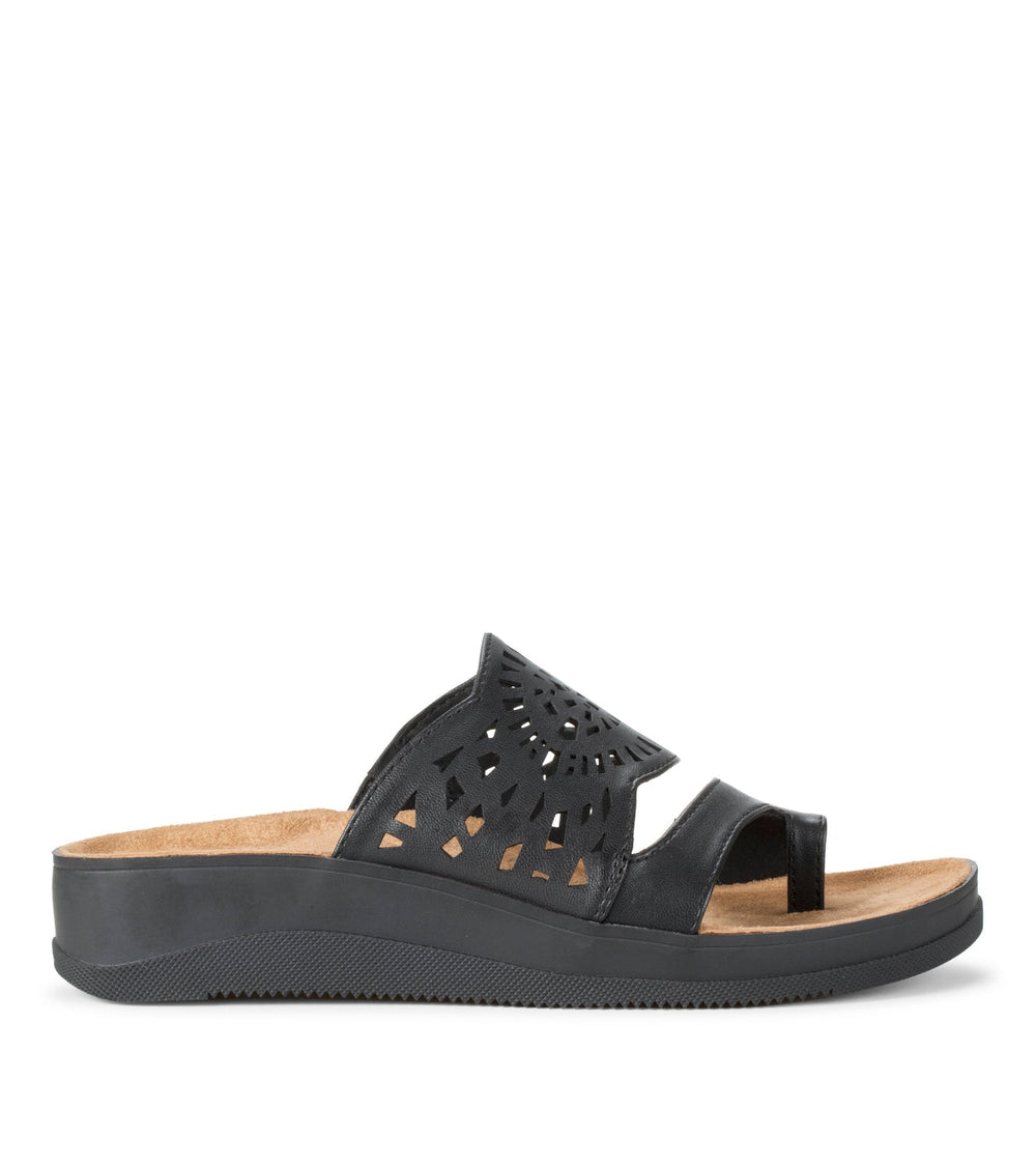 Flora Slide Sandal Black - Women