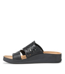 Flora Slide Sandal Black - Women