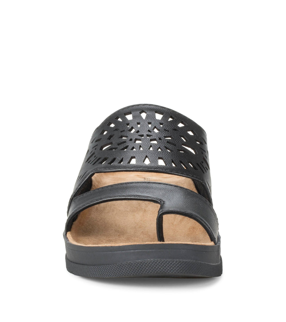 Flora Slide Sandal Black - Women