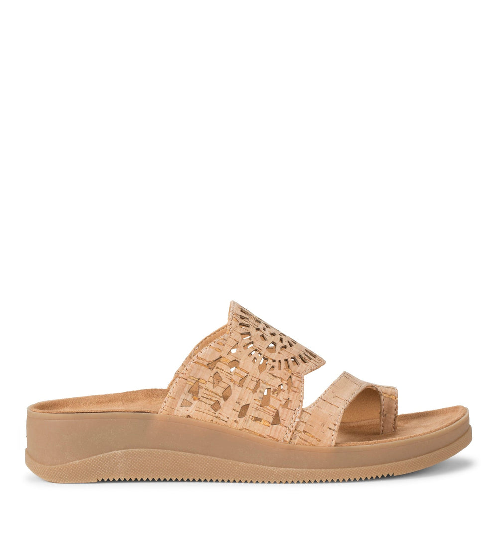 Flora Slide Sandal Natural - Women