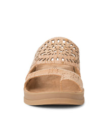 Flora Slide Sandal Natural - Women