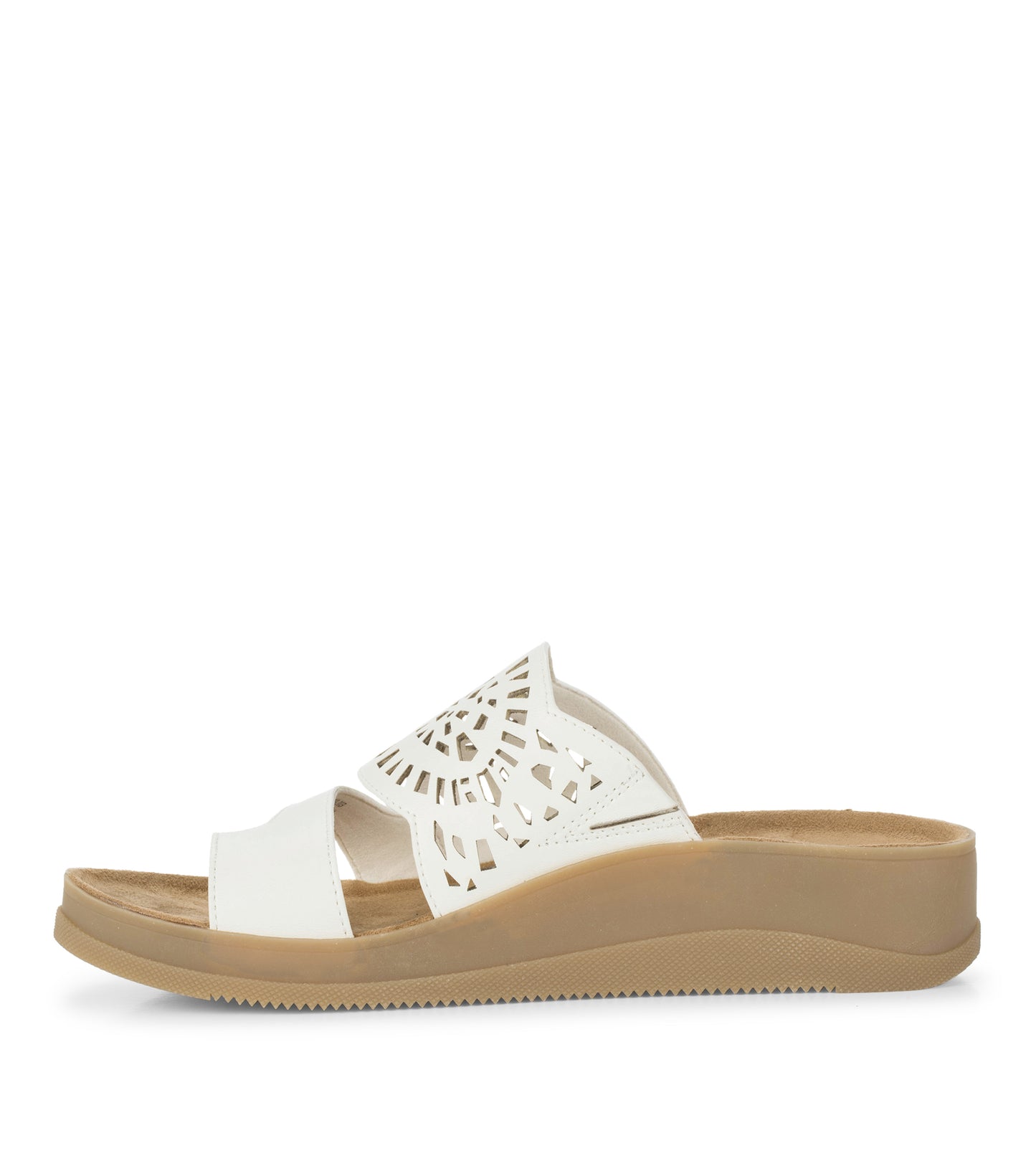 Flora Slide Sandal White - Women