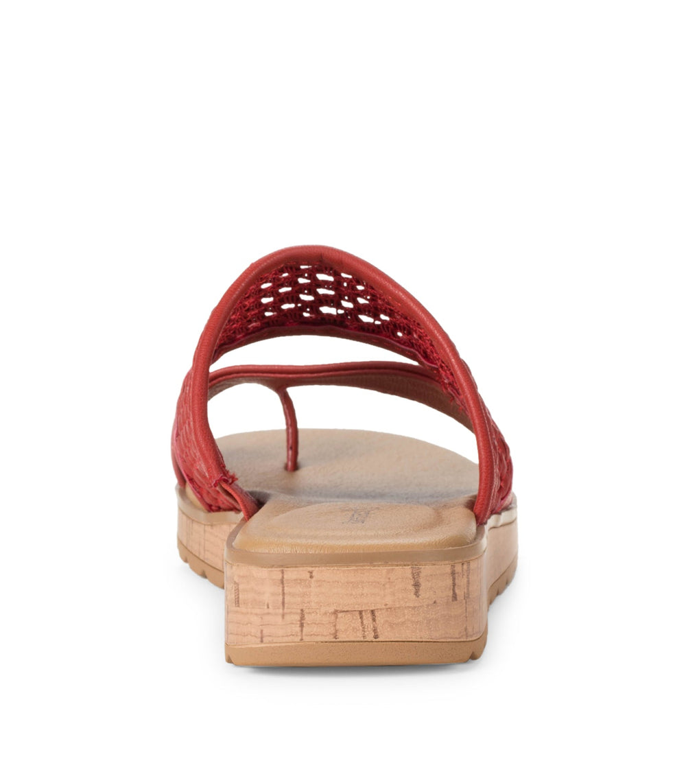 Gibby Slide Sandal Cherry Red - Women