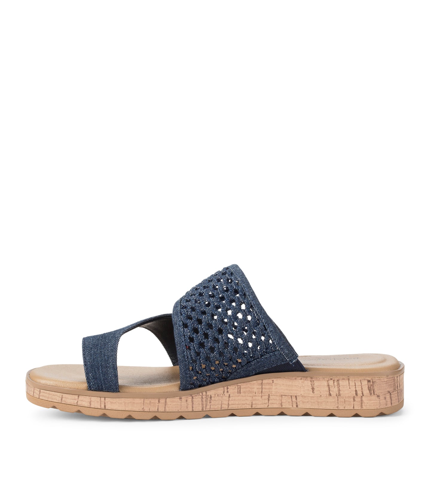 Gibby Slide Sandal Dark Denim - Women