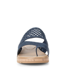 Gibby Slide Sandal Dark Denim - Women