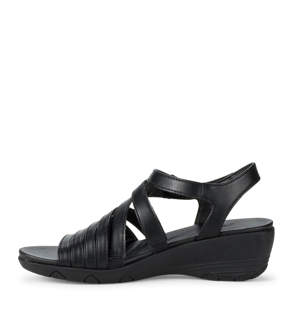 Harlean Wedge Sandal Black - Women