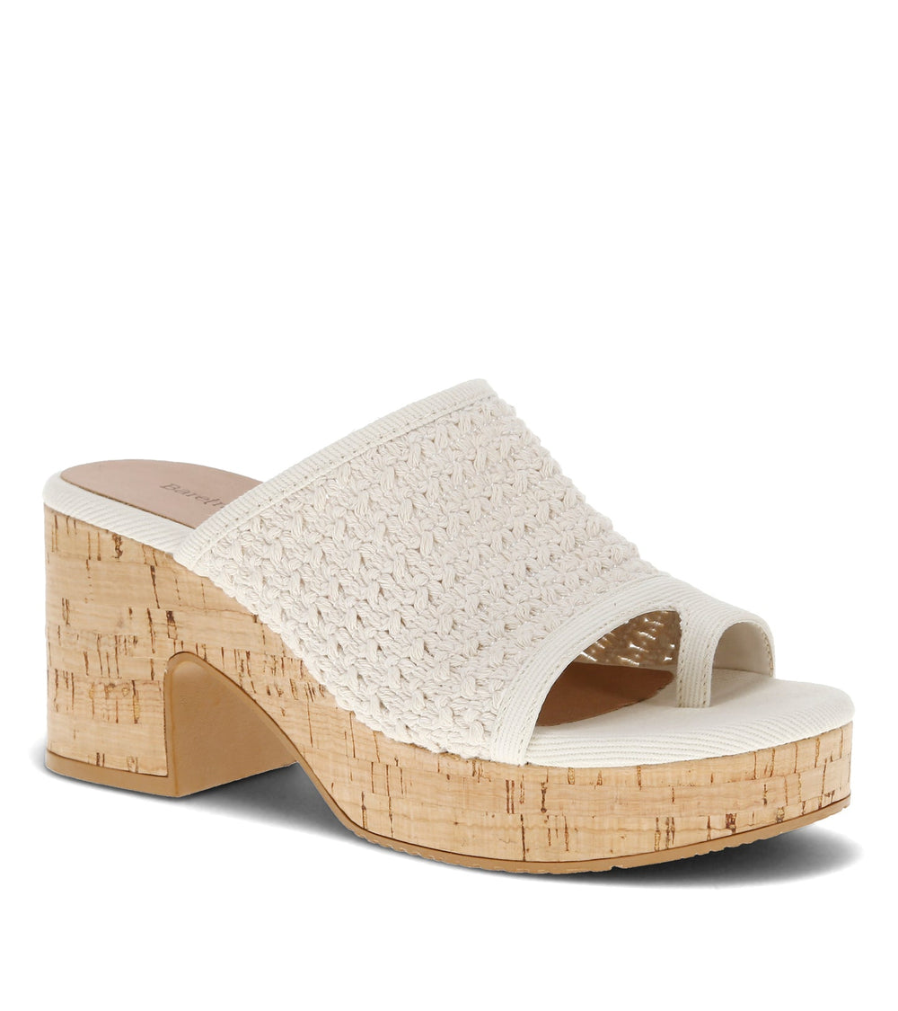 Maia Block Heel Sandal Natural - Women