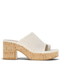 Maia Block Heel Sandal Natural - Women