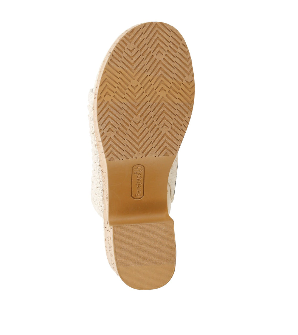 Maia Block Heel Sandal Natural - Women