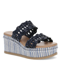 Skylar Wedge Sandal Dark Navy - Women