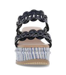 Skylar Wedge Sandal Dark Navy - Women