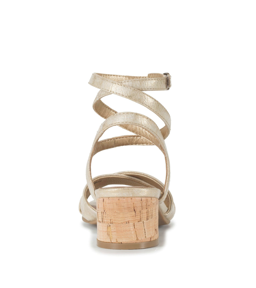 Vivian Block Heel Sandal Light Gold - Women