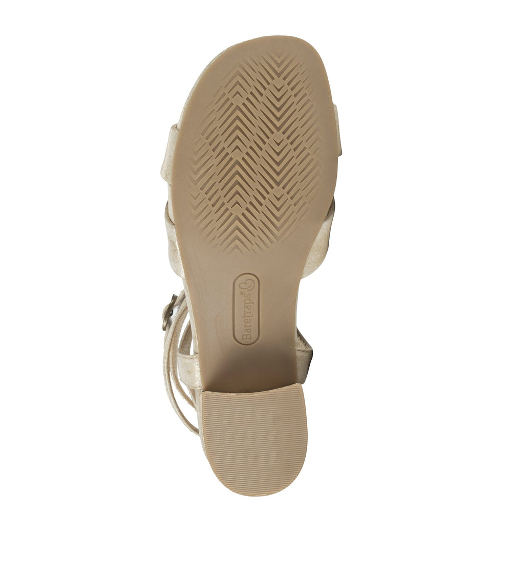 Vivian Block Heel Sandal Light Gold - Women