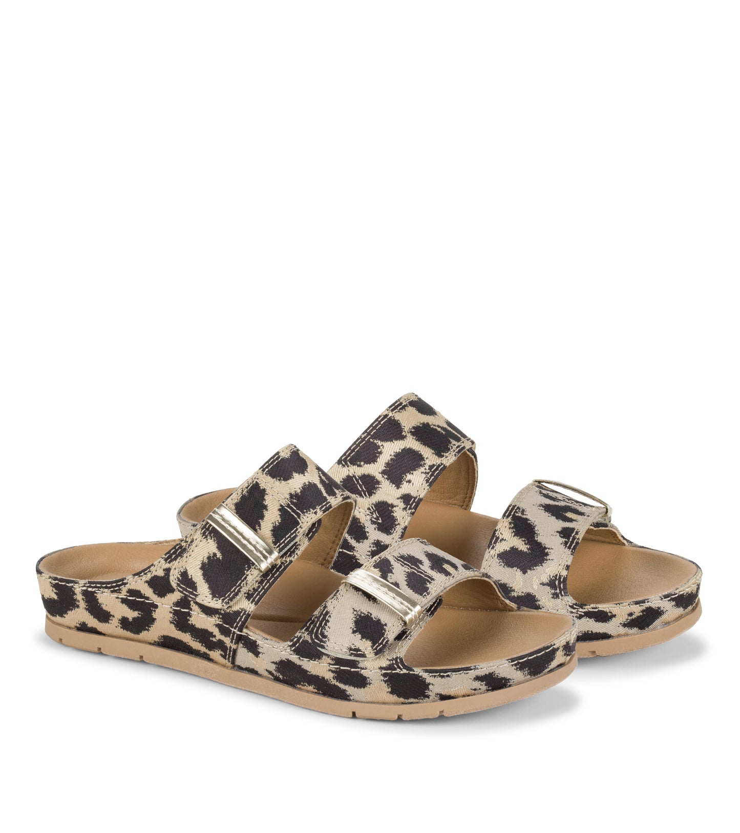 Wisteria Slide Sandal Natural Multi Leopard - Women