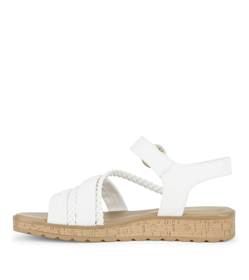 Gwyneth Slide Sandal White - Women