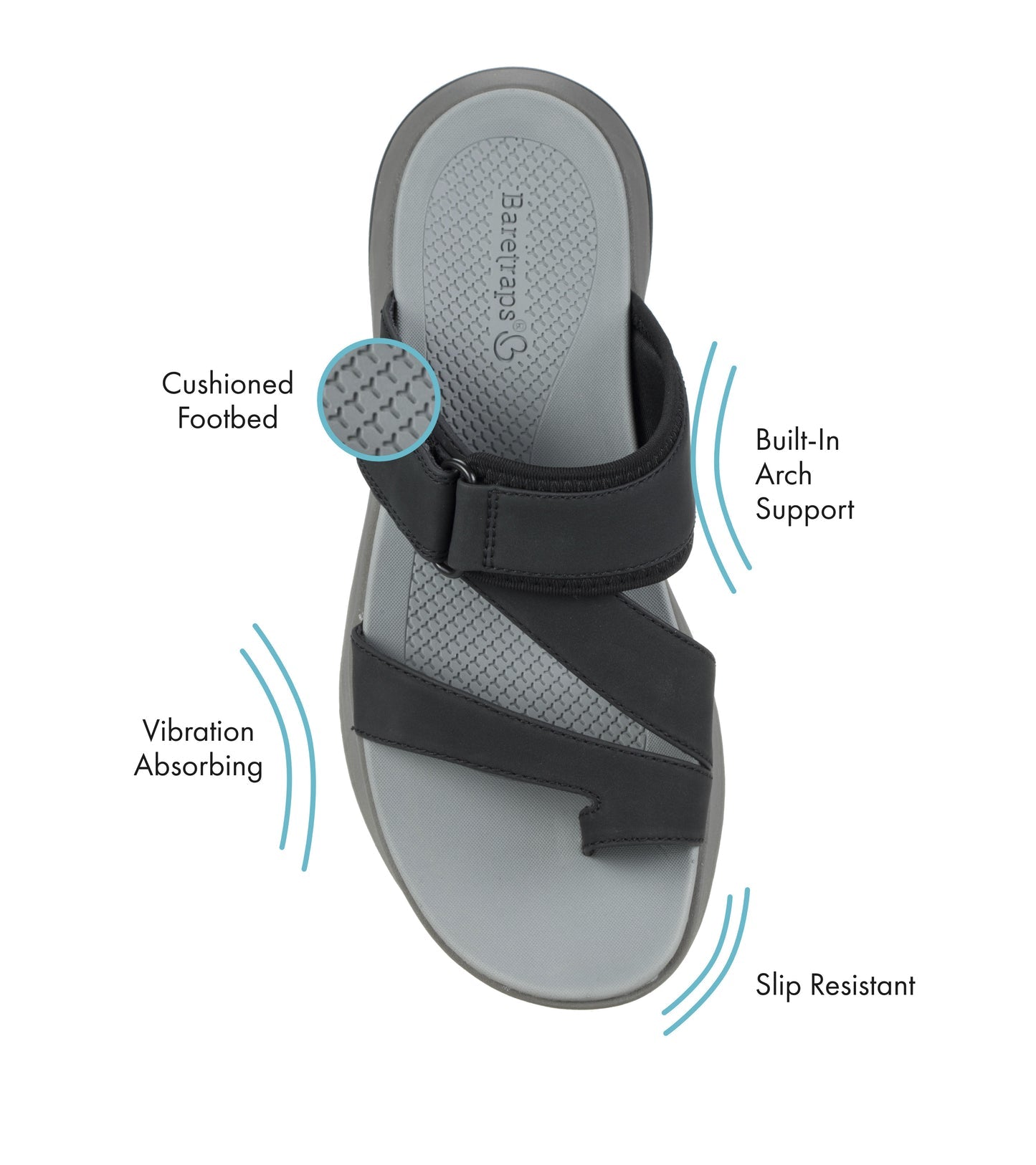 Jordy Slide Sandal Black - Women