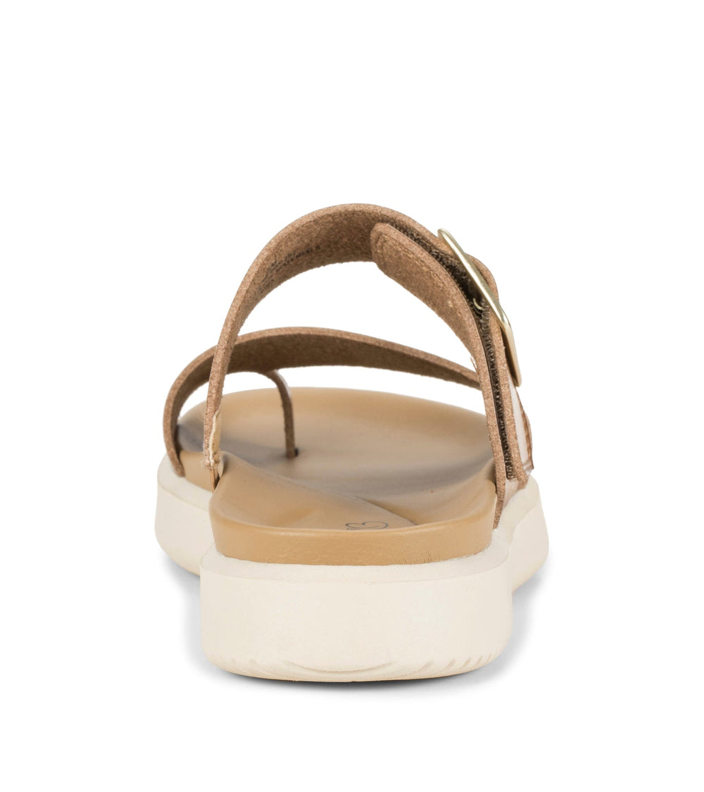 Eliza Slide Sandal Dark Caramel - Women