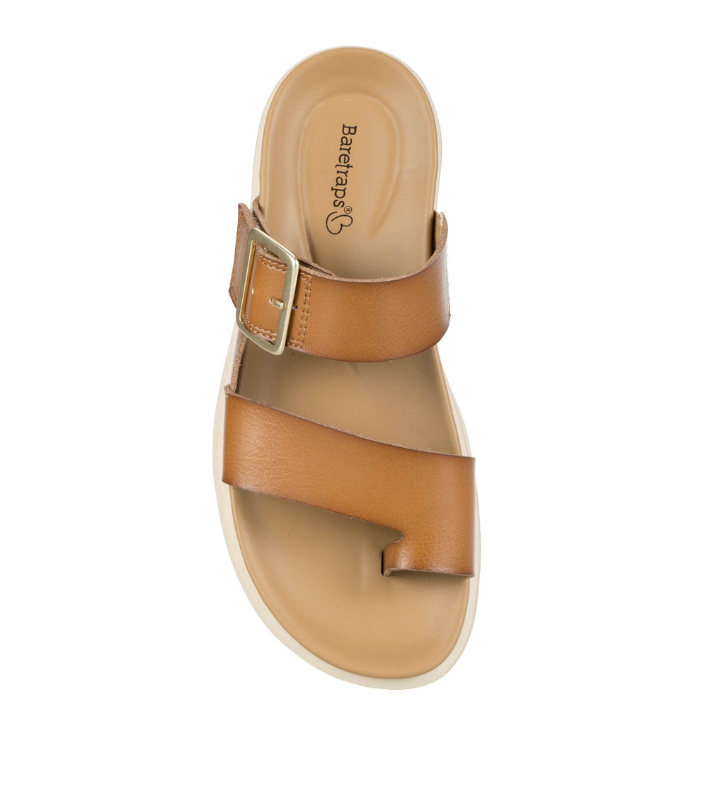 Eliza Slide Sandal Dark Caramel - Women