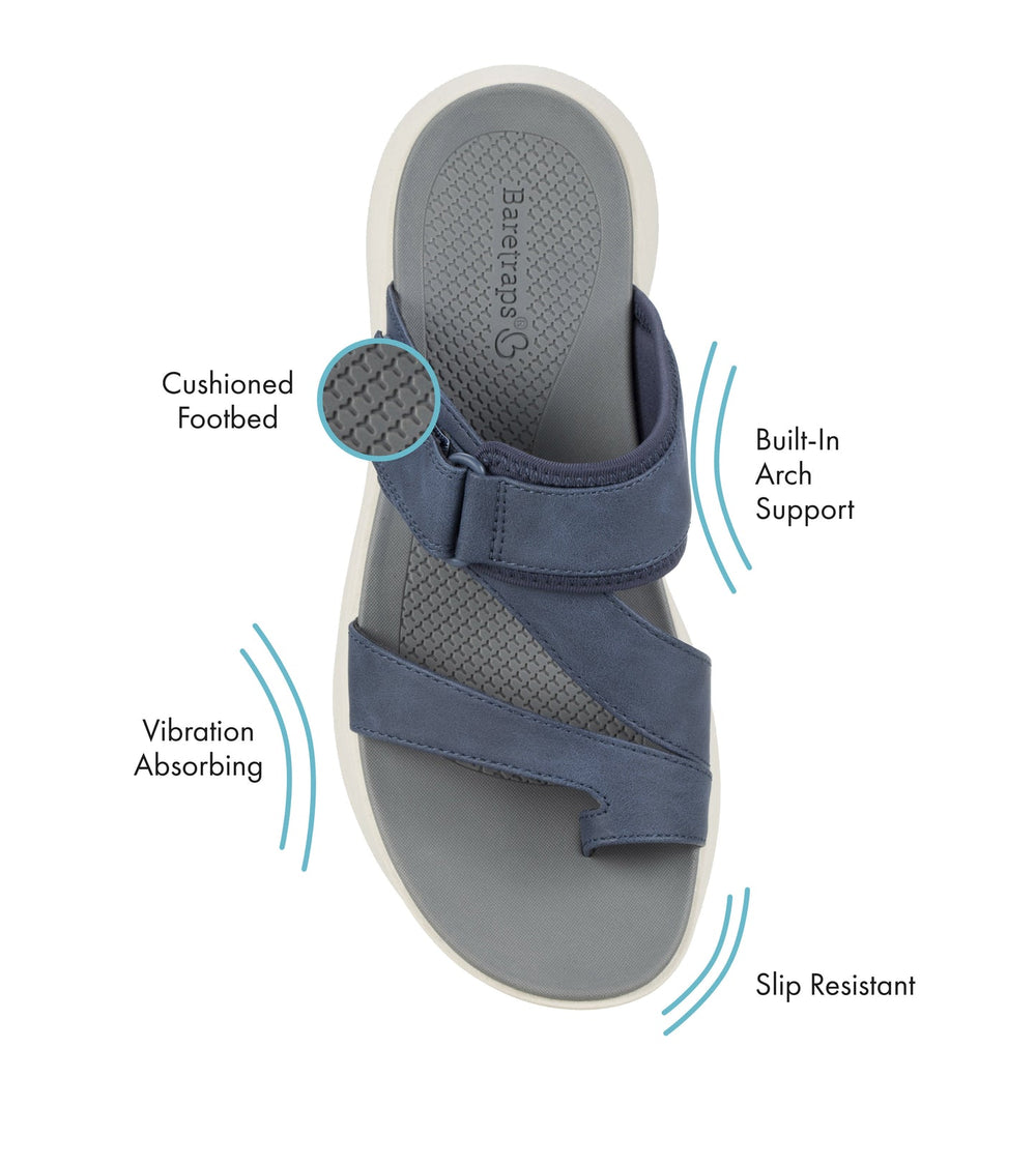 Jordy Slide Sandal Dark Navy - Women