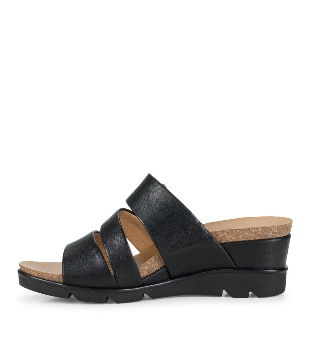 Michi Wedge Sandal Black - Women