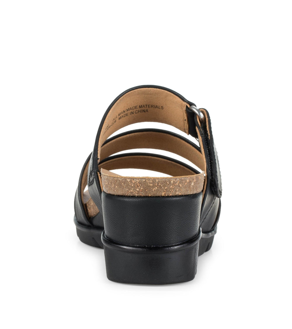 Michi Wedge Sandal Black - Women