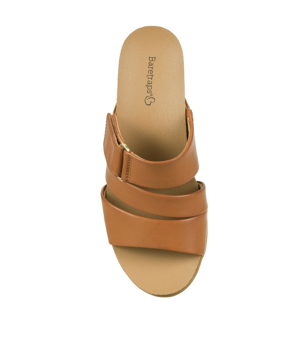 Michi Wedge Sandal Dark Caramel - Women
