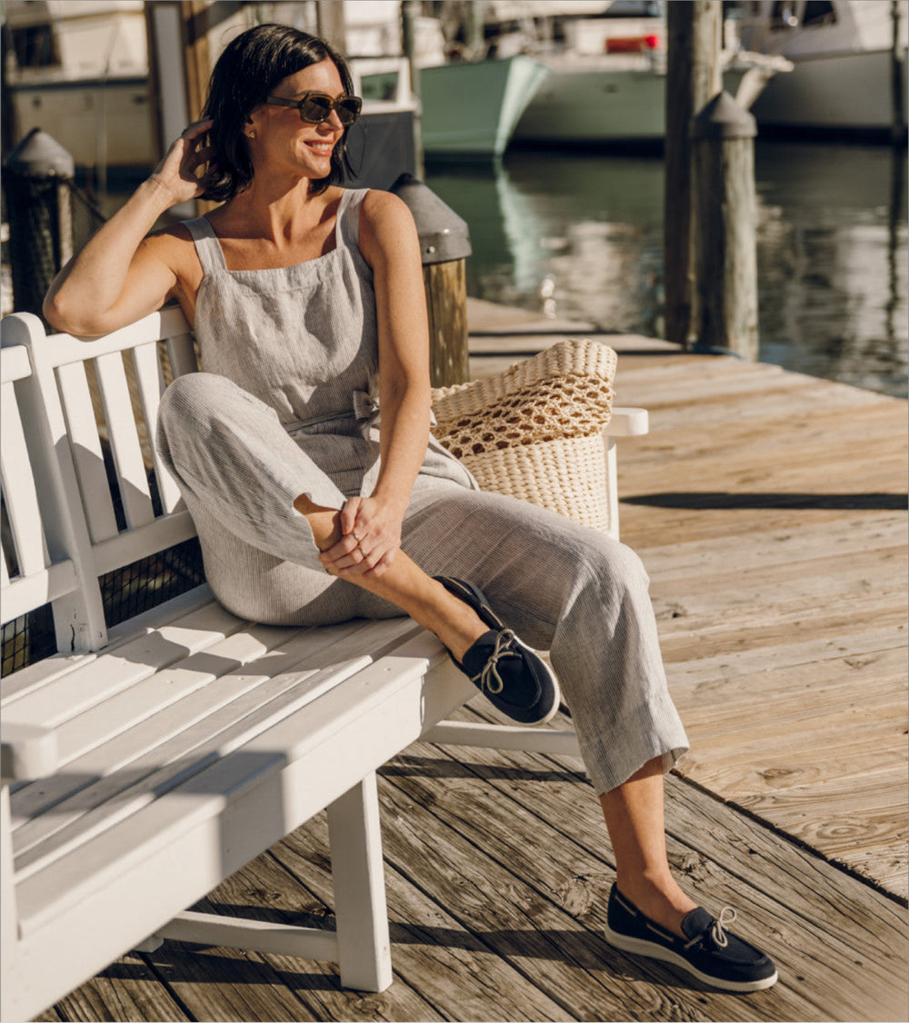 Venia Boat Shoe Denim Blue - Women