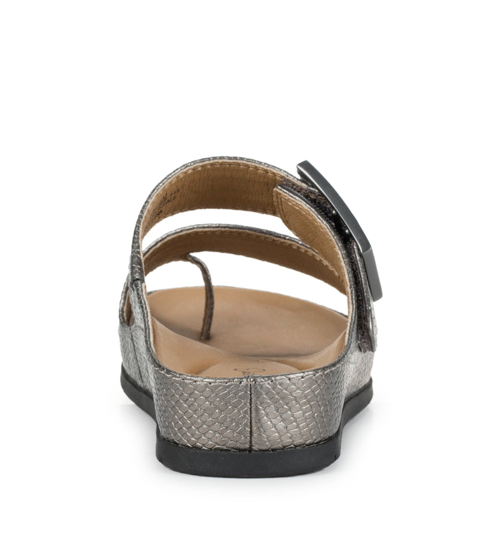 Welda Slide Sandal Pewter - Women