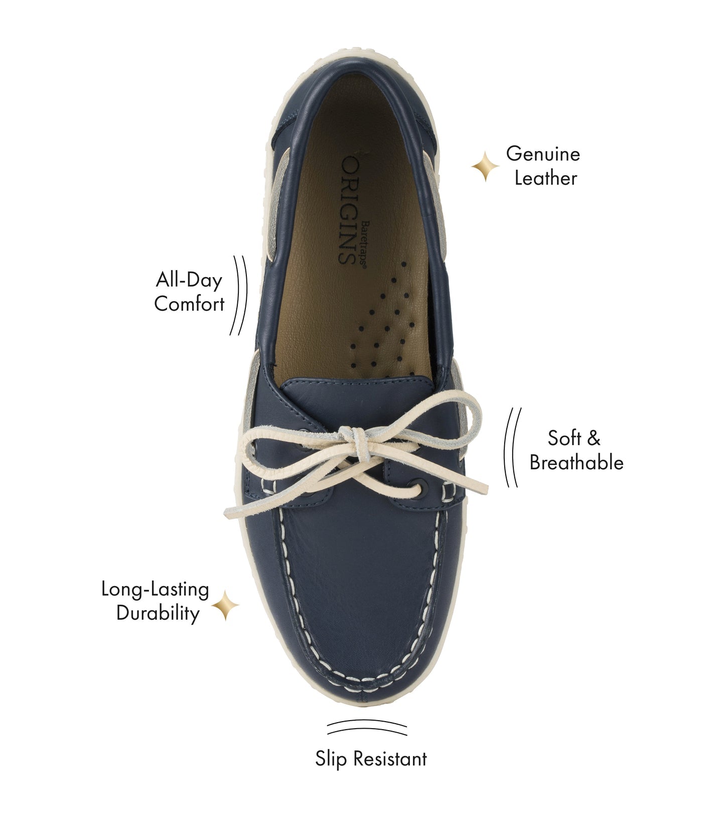 Beverlie Boat Shoe Navy Leather - Women