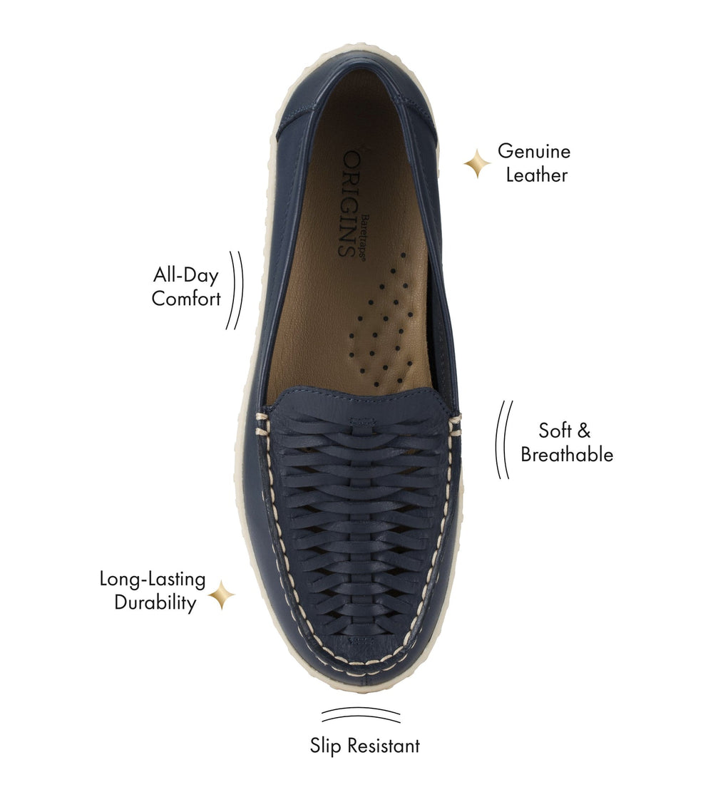 Bridget Boat Shoe Navy Leather - Women