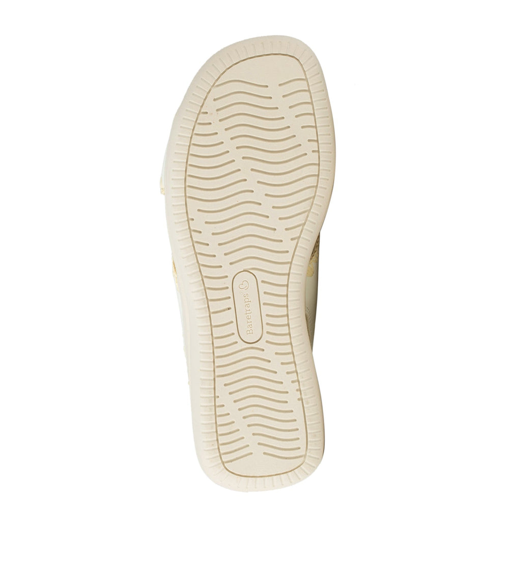 Dolinda Slide Sandal Off White Leather - Women