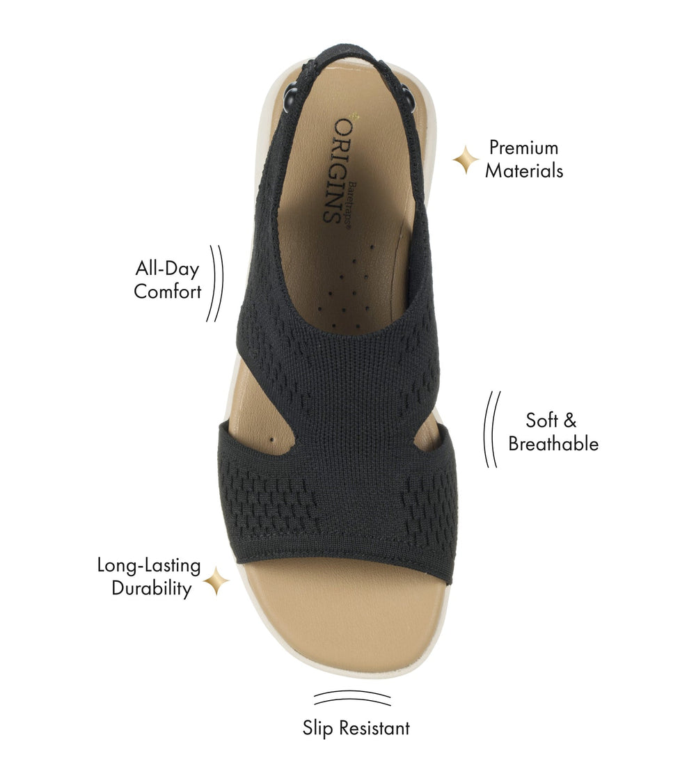 Duffy Slip On Sandal Black - Women