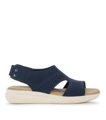 Duffy Slip On Sandal Navy Blue - Women