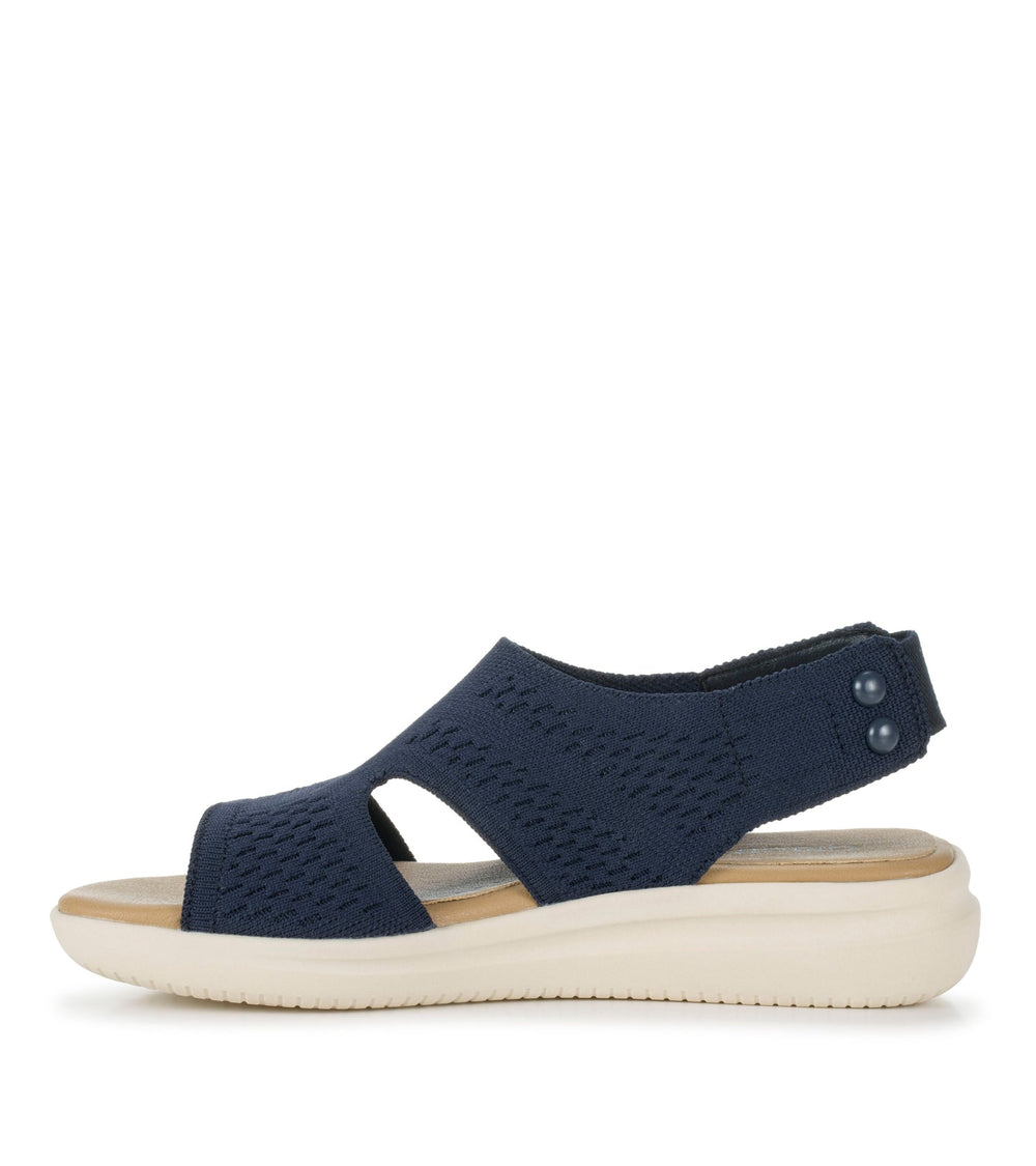Duffy Slip On Sandal Navy Blue - Women