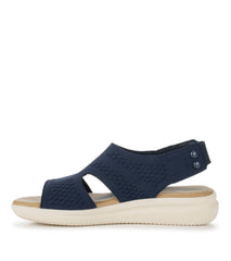 Duffy Slip On Sandal Navy Blue - Women