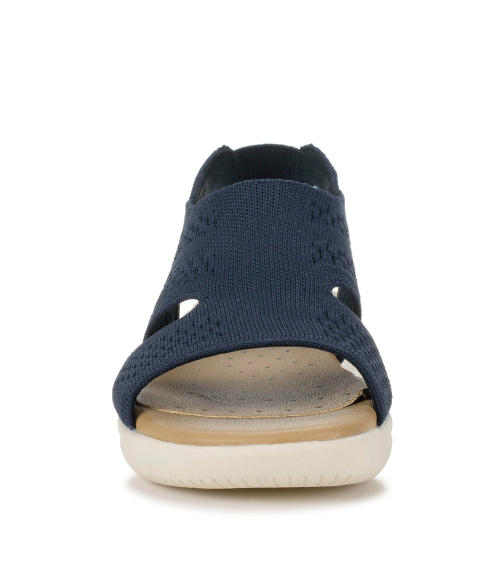 Duffy Slip On Sandal Navy Blue - Women