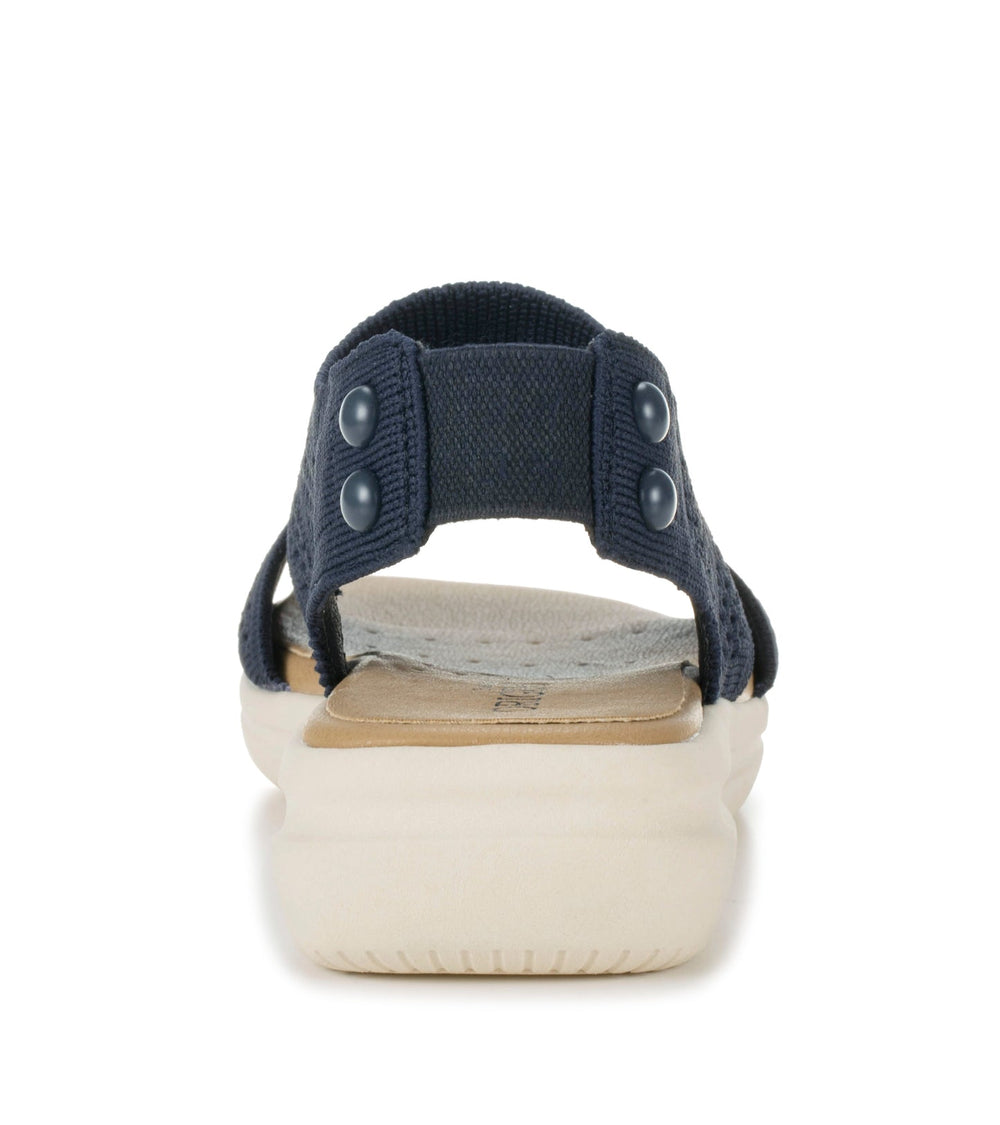 Duffy Slip On Sandal Navy Blue - Women