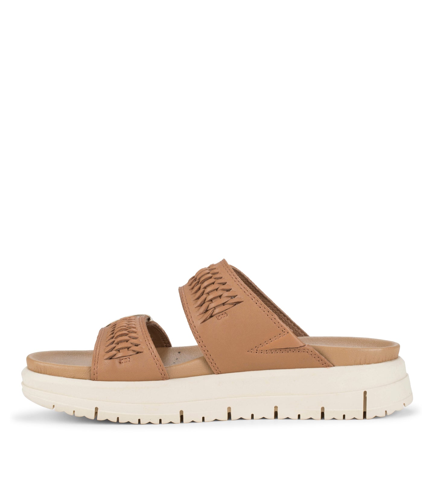 Haliah Slide Sandal Tan Leather - Women