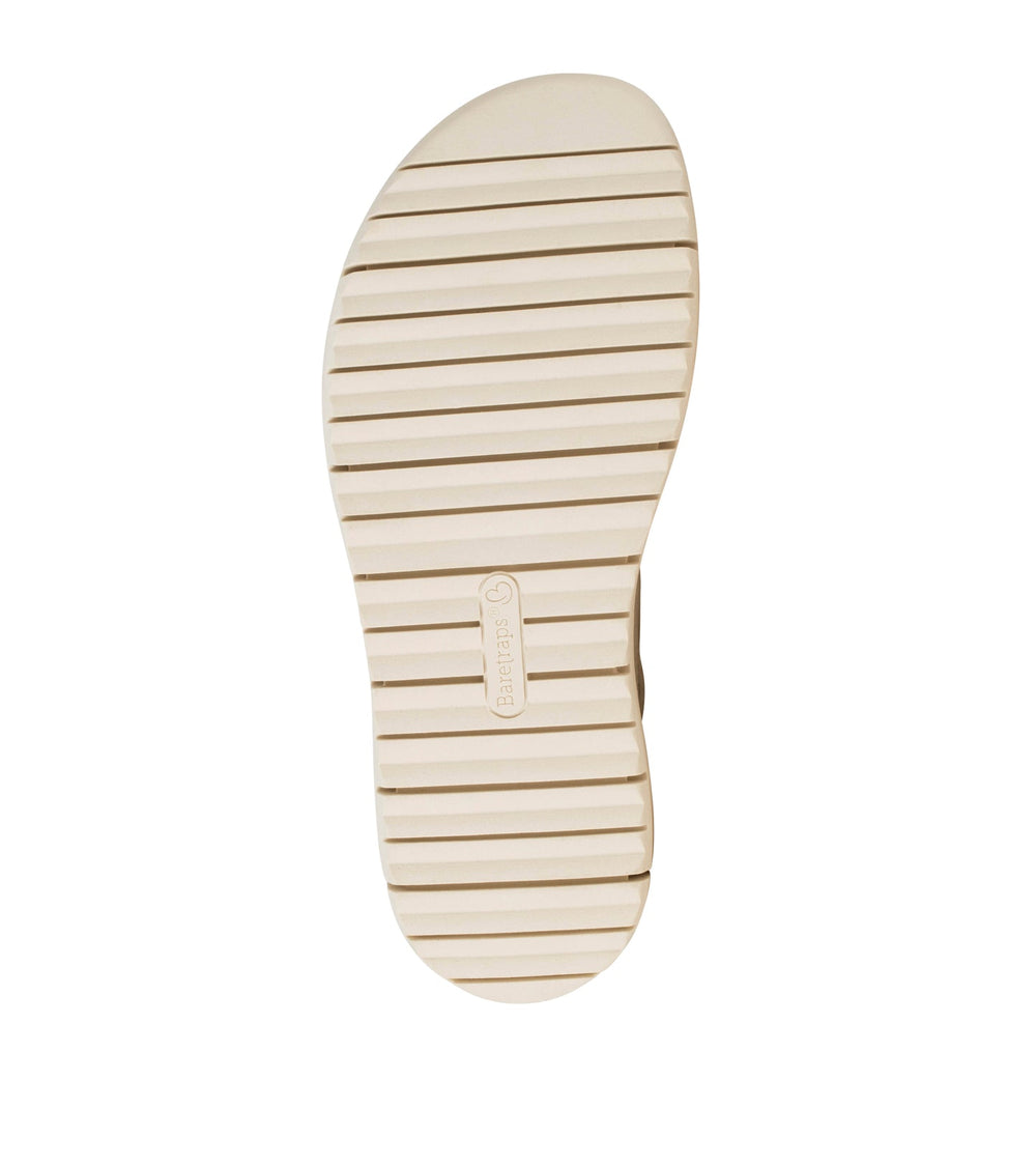 Haliah Slide Sandal White Leather - Women