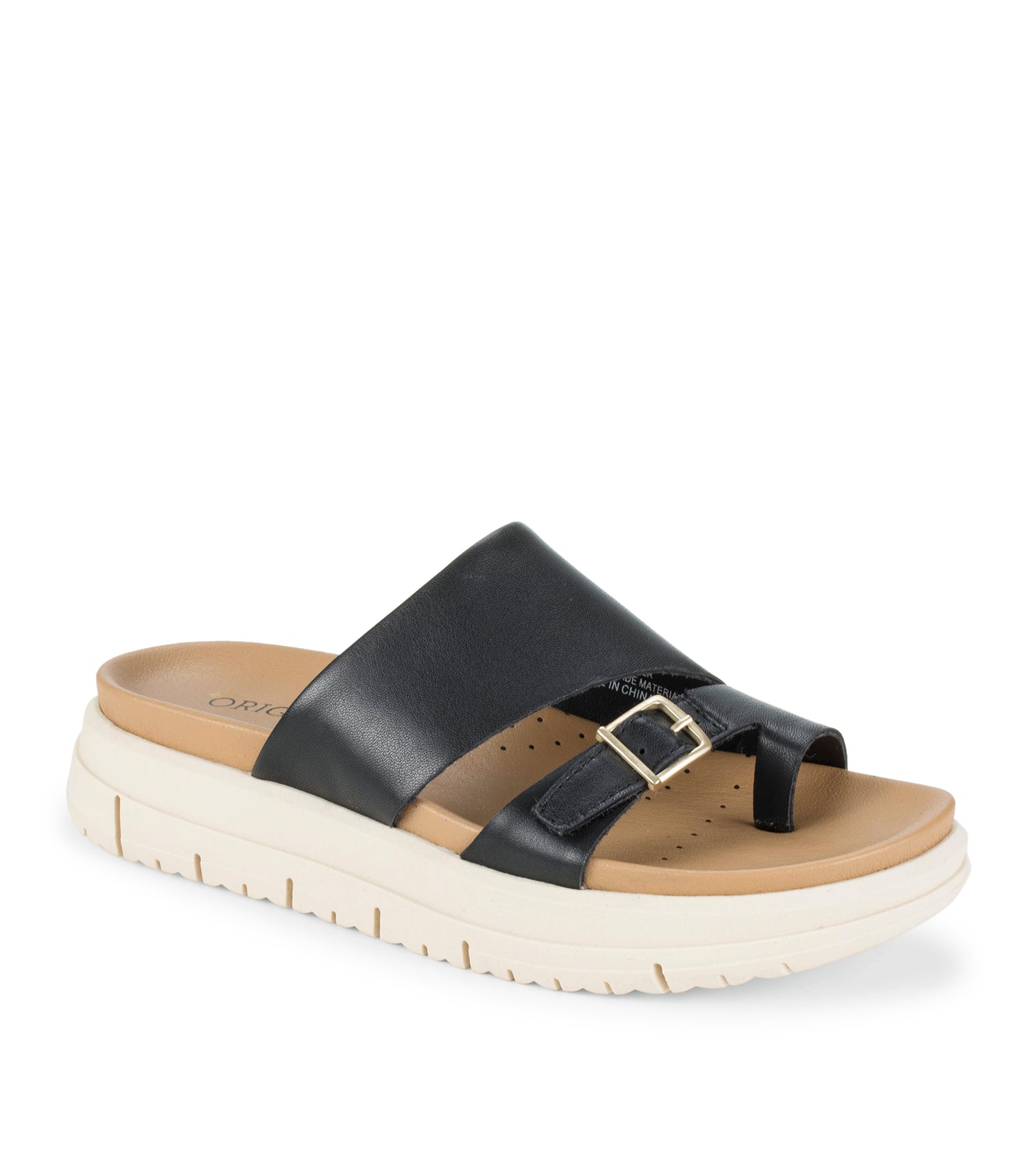Henrika Slide Sandal Black Leather - Women