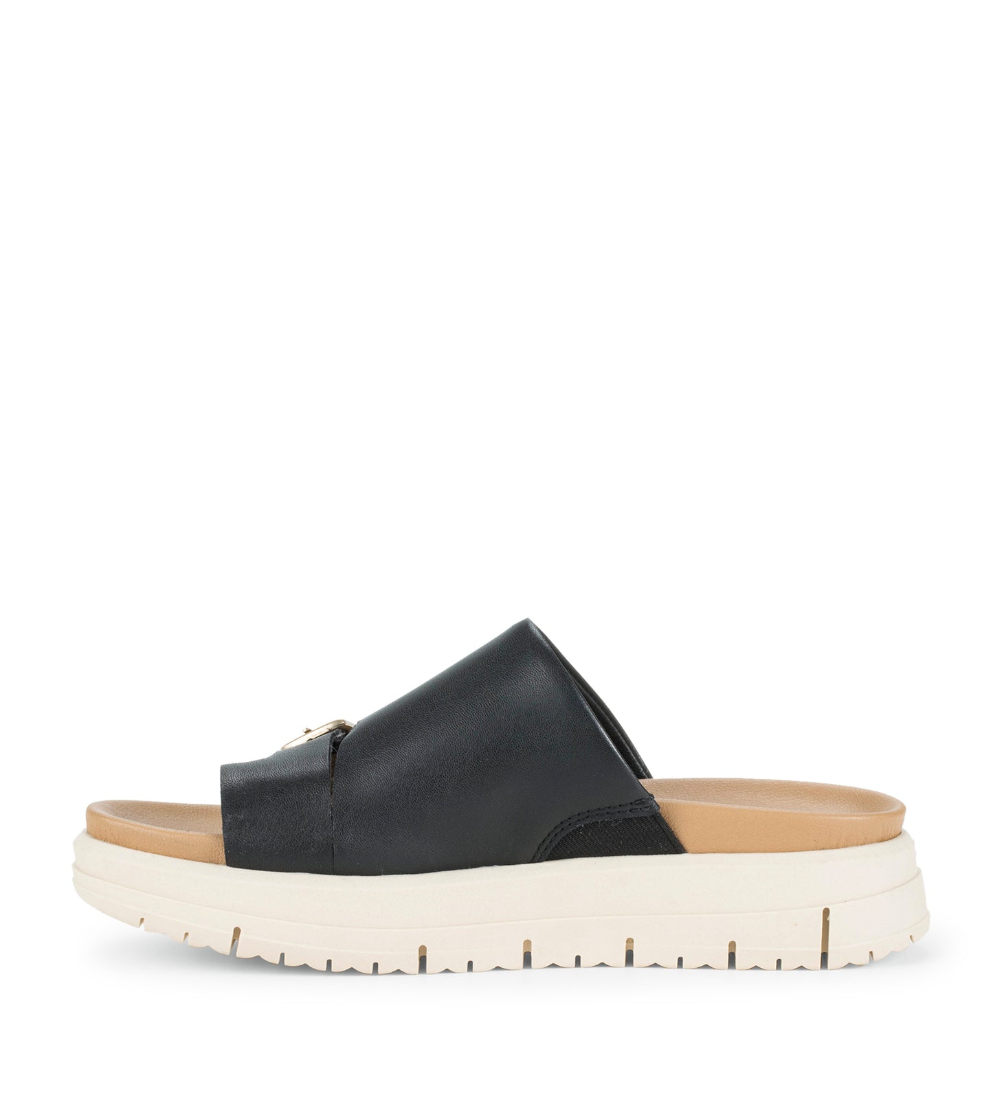 Henrika Slide Sandal Black Leather - Women