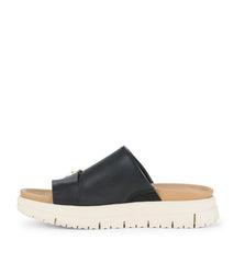 Henrika Slide Sandal Black Leather - Women
