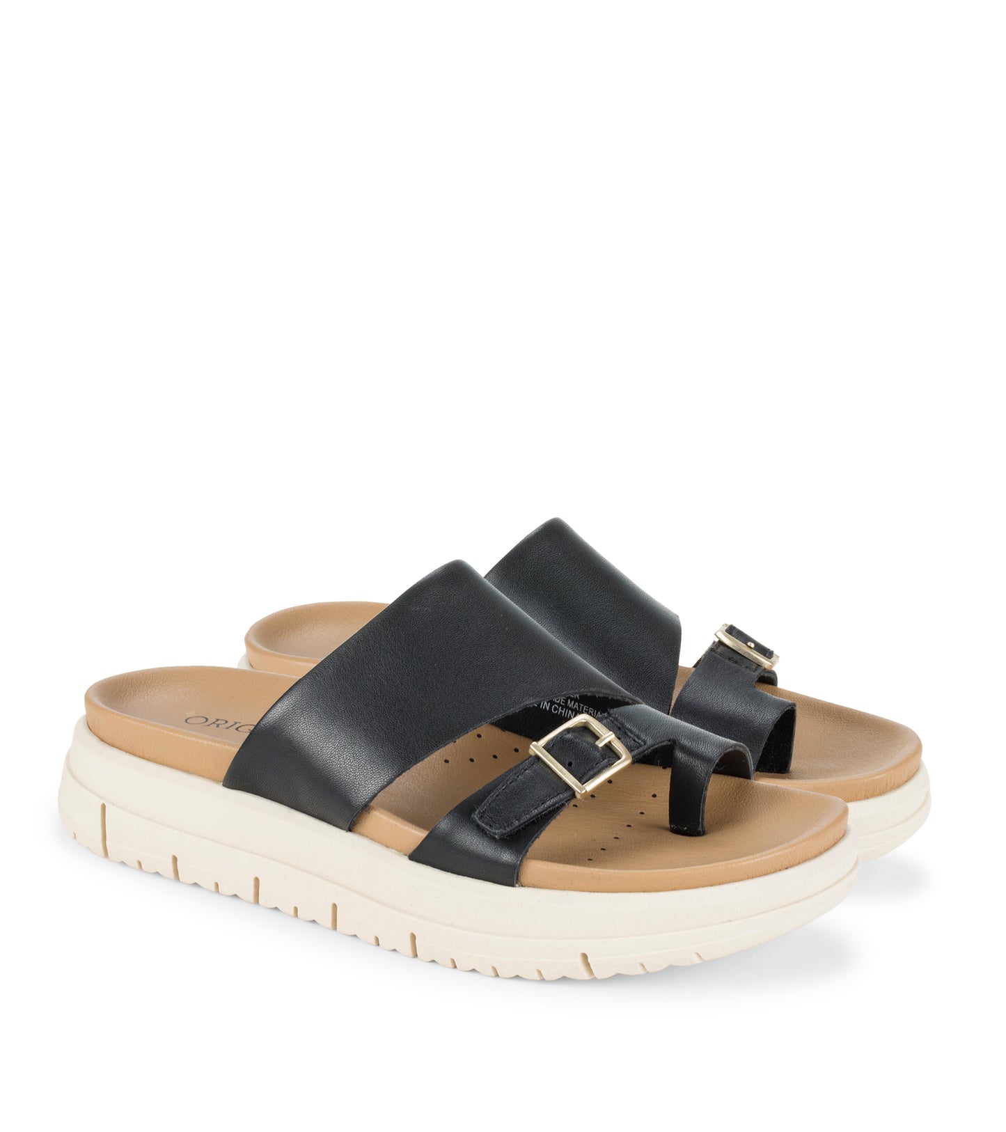 Henrika Slide Sandal Black Leather - Women